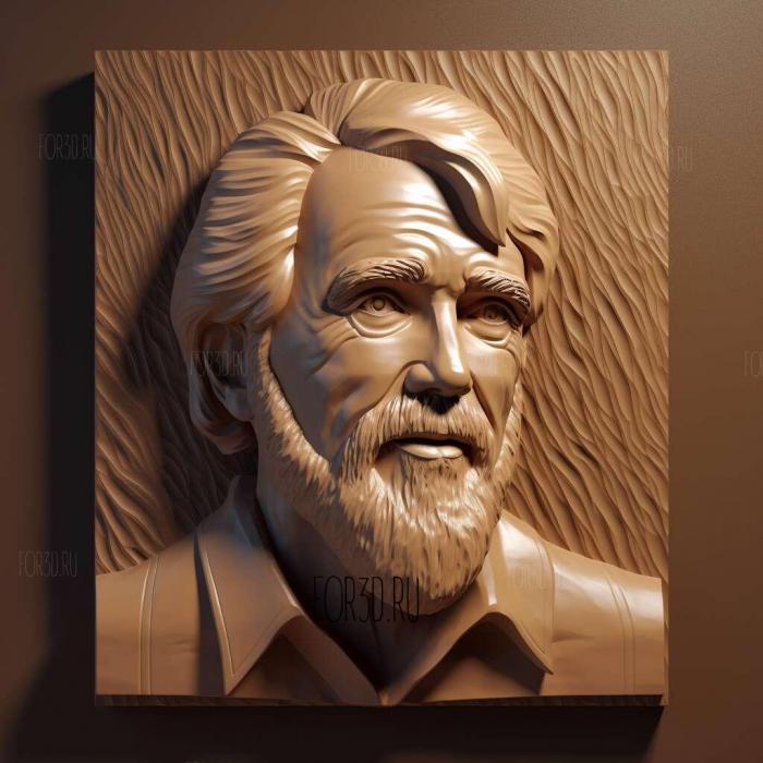 Kenny Rogers 4 stl model for CNC